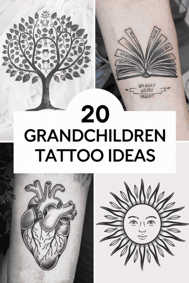 20 Touching Grandchildren Tattoos to Celebrate Family