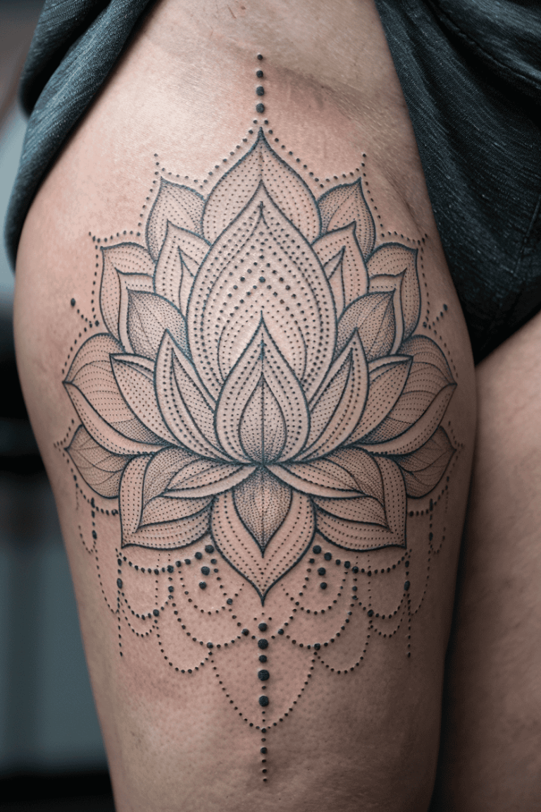 21 Lovely Lotus Flower Tattoo Ideas for a Spiritual Touch