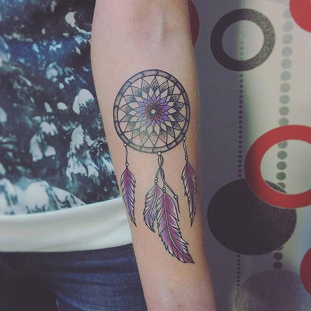 Colorful, Geometric Dream Catcher Design
