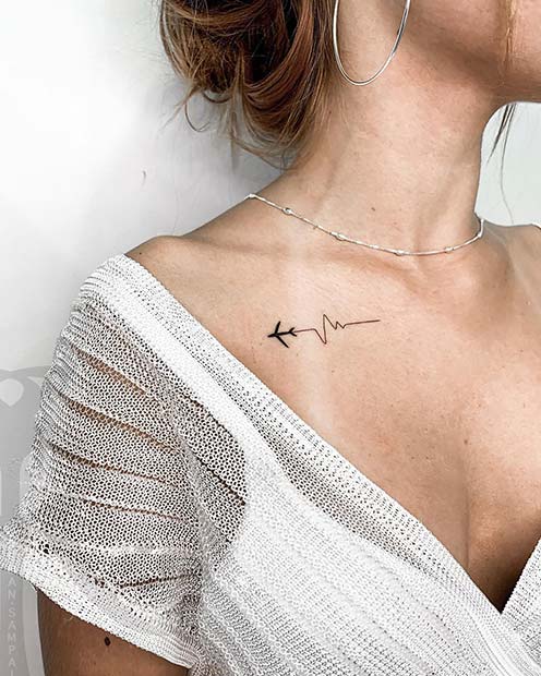 Creative Heartbeat Tattoo Idea