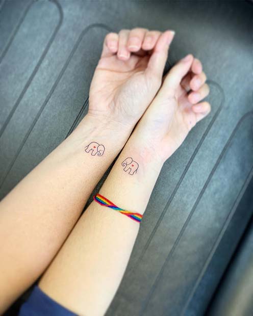 Cute Matching Elephants