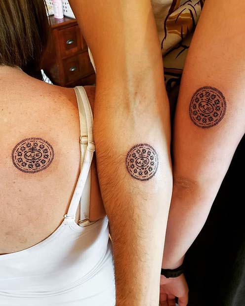 Matching Oreo Tattoo Idea