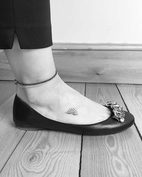 Tiny Foot Tattoo Idea