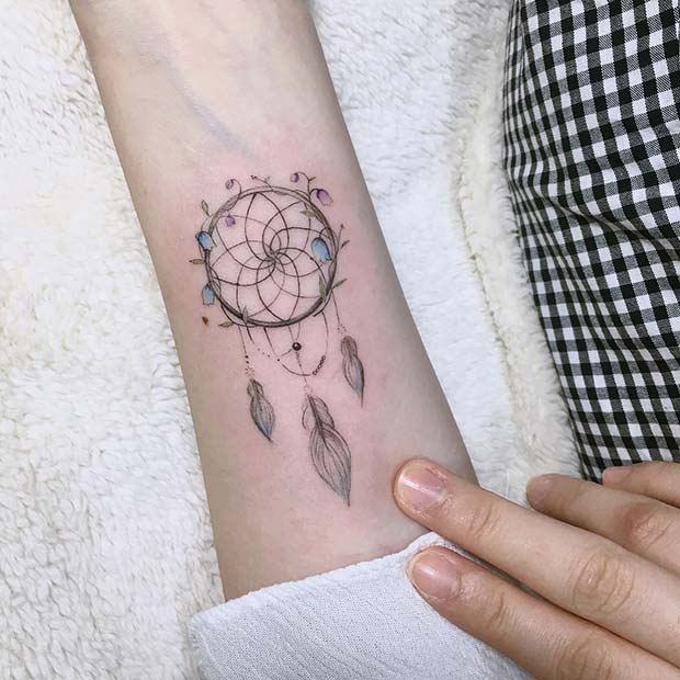 Dream Catcher Tattoo For Girls