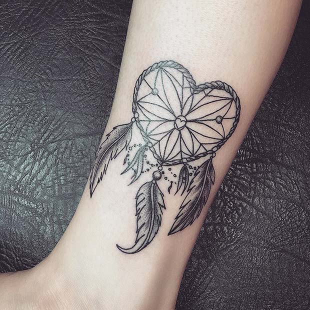 Cute, Dreamcatcher Tattoo Idea