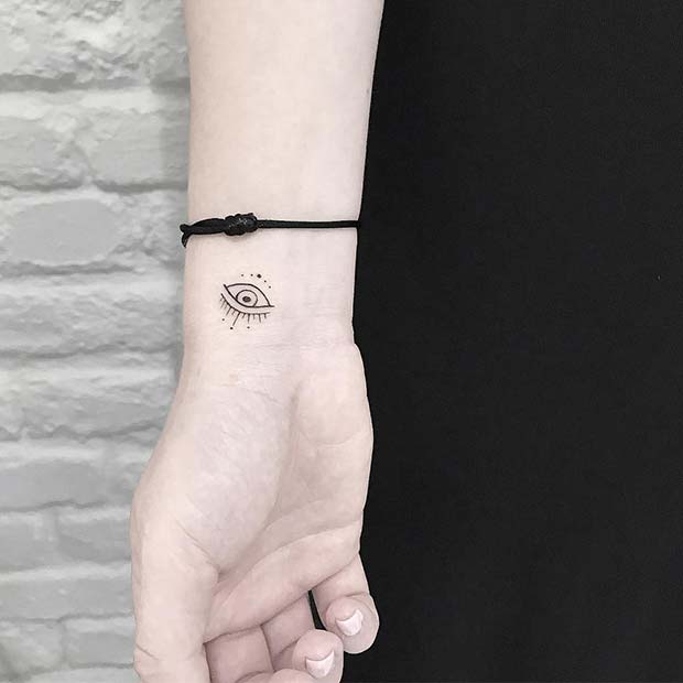 Small Evil Eye Tattoo