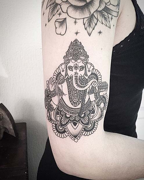 Ganesh Elephant Tattoo