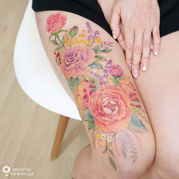 Large and Colorful Tattoo Design