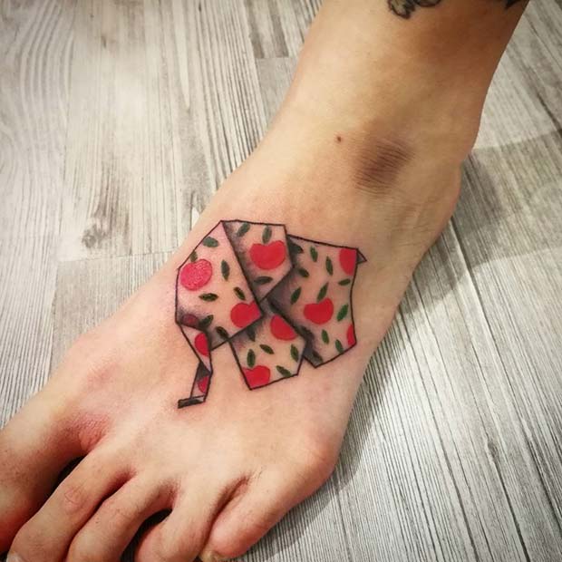 Creative Origami Elephant for Elephant Tattoo Ideas