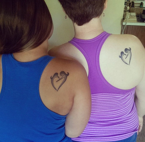 Mother and Daughter Symbol