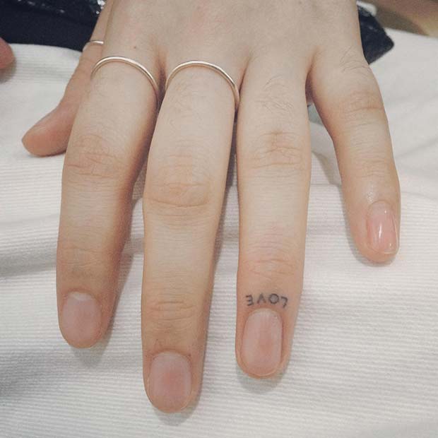 Tiny Love Tattoo