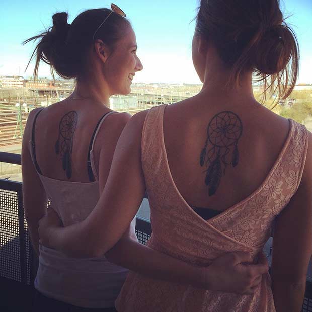 Sister Dream Catcher Matching Tattoos