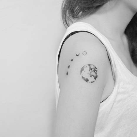 Moon Phases with the Earth