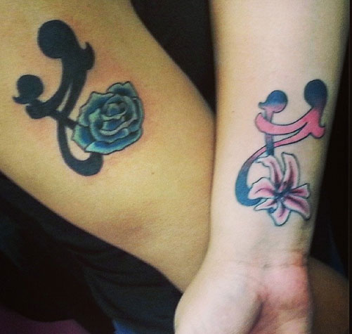 Mother & Daughter Infinity Symbol Tattoos