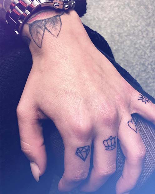 Multi Finger Tattoo Designs