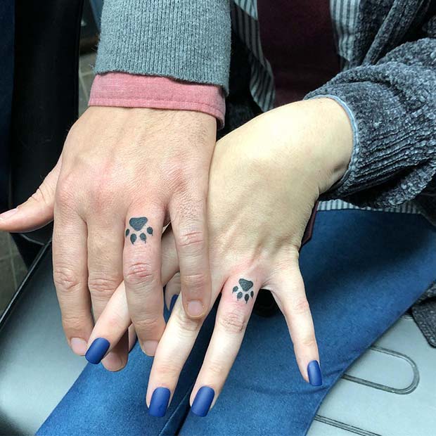 Cute Paw Print Tattoos