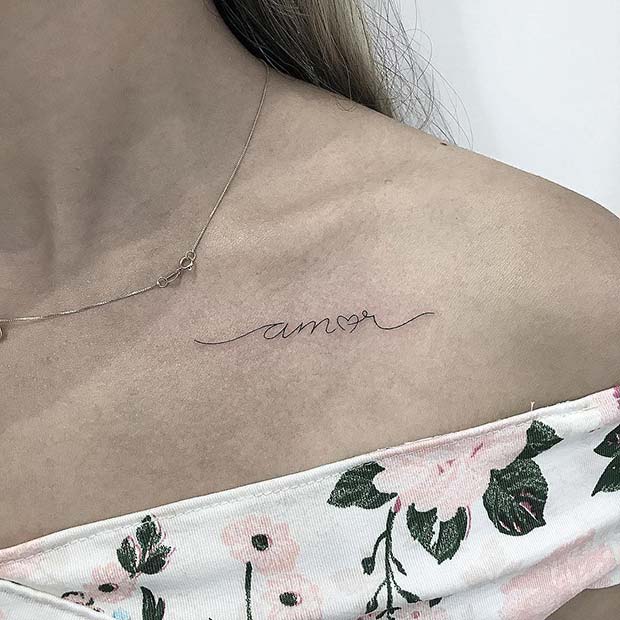 Pretty Amor Tattoo