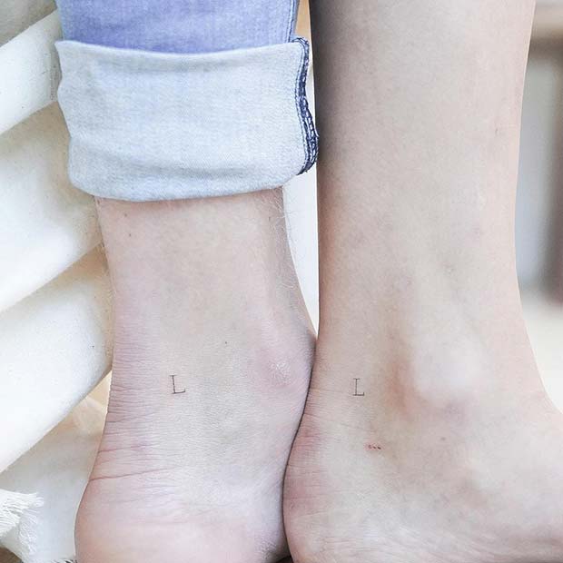 Tiny Initial Tattoos
