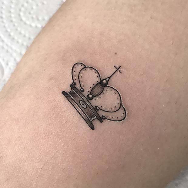 Small Crown Tattoo Idea