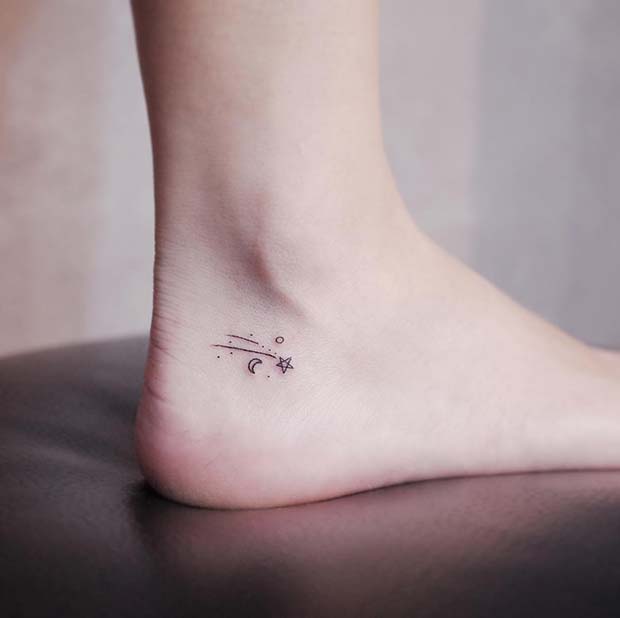 Tiny Stars and Moon Design