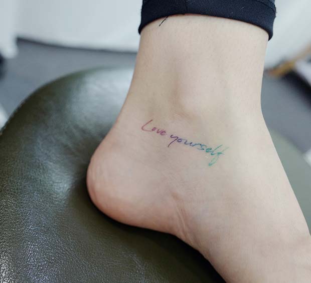 Stylish Quote Tattoo