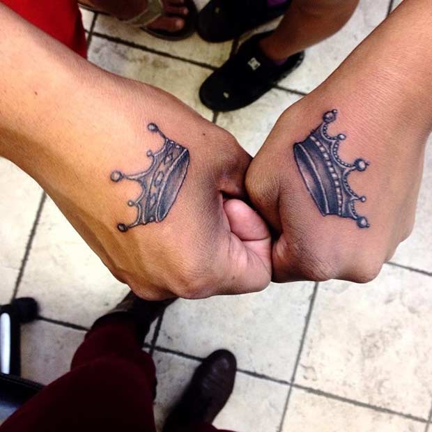 Couple Crown Tat