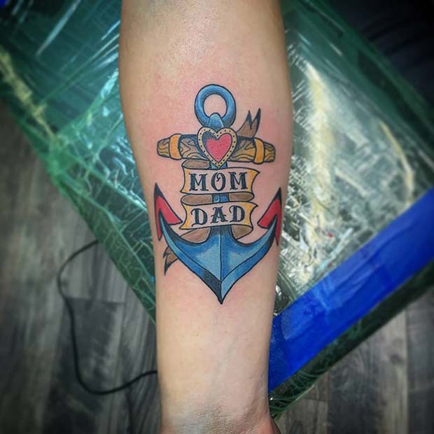 Traditional Anchor Tattoo