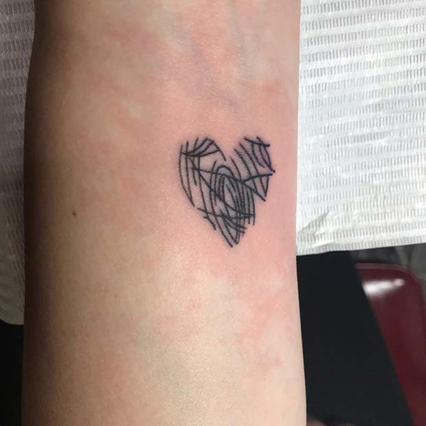 Unique Finger Print Tattoo