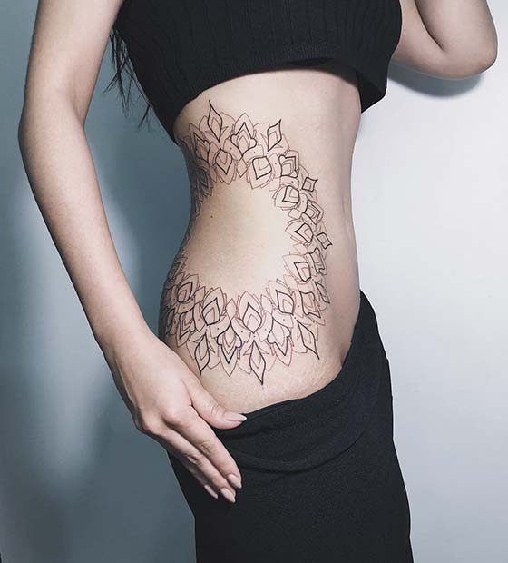 Unique Hip Tattoo Idea