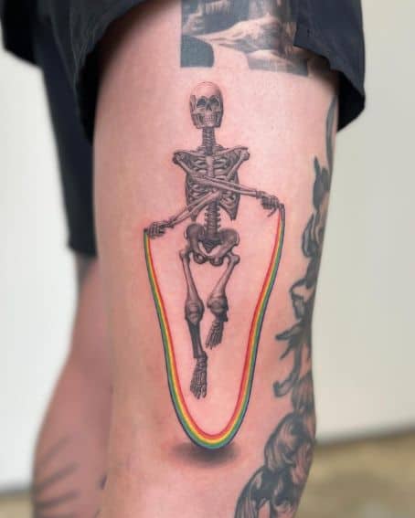 3D Skeleton Tattoo