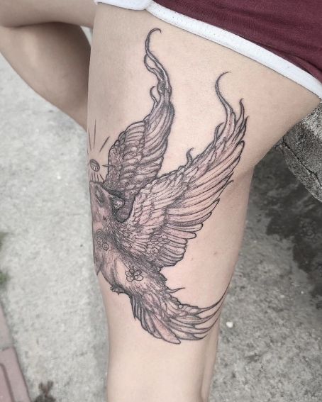 Angel Capybara Tattoo