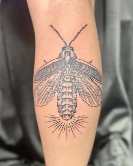 Black and Grey Firefly Tattoo