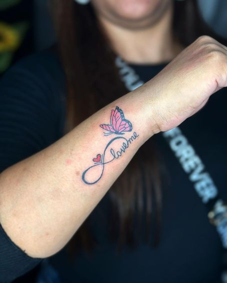 Butterfly Infinity Tattoo