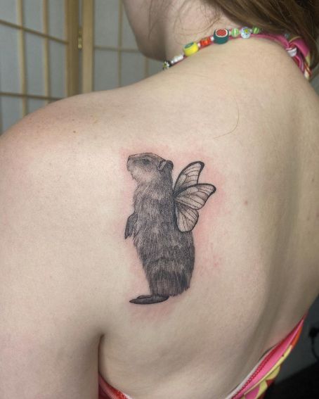 Capybara Fairy Tattoo