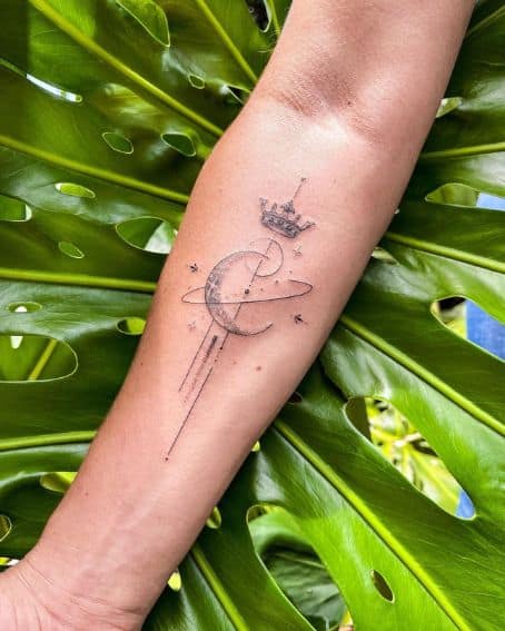 Celestial Crown Tattoo
