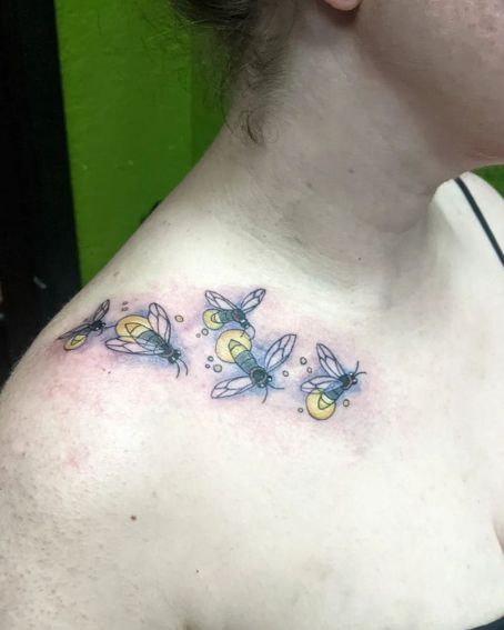 Cluster of Firefly Tattoos