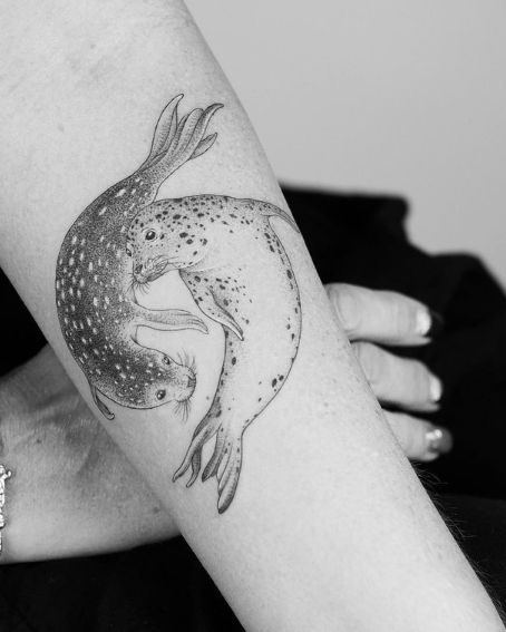 Couple Seal Tattoo Design