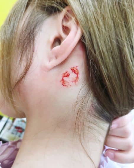 Cute Goldfish Tattoo