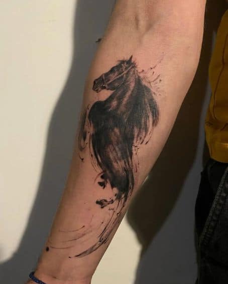 Dark Horse Tattoo Design