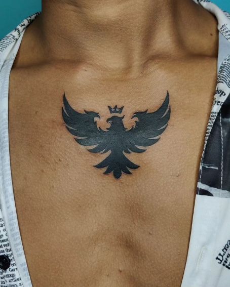 Eagle Tattoo on Chest
