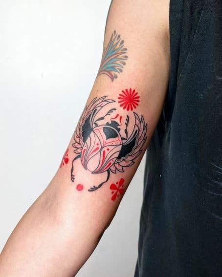 Egyptian Beetle Tattoo