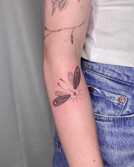 Firefly Tattoo with Big Wings
