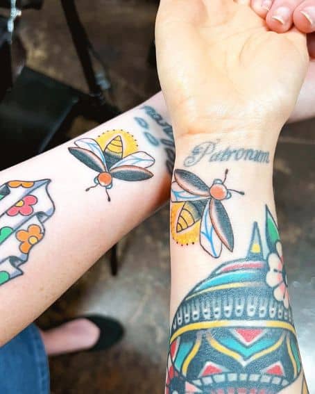 Friendship Firefly Tattoo Design