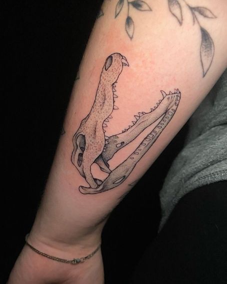 Gator Skull Tattoo