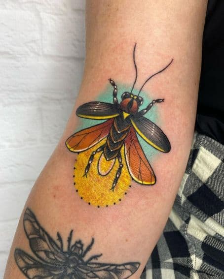 Glowing Firefly Tattoo