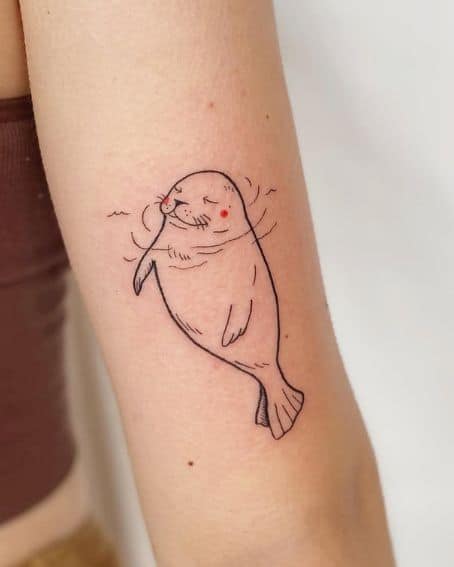 Happy Lil Seal Tattoos