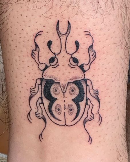 Hercules Beetle Tattoo Design