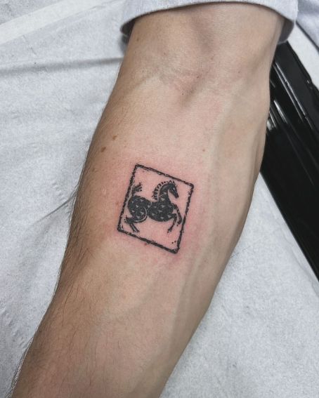 Horse Pattern Stamp Tattoo