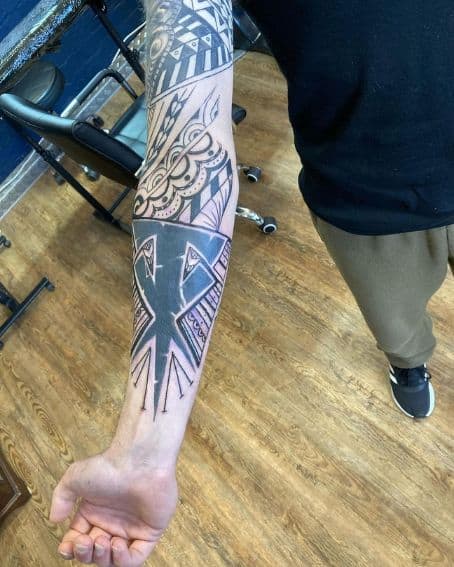 Huge Polynesian Tattoo Design