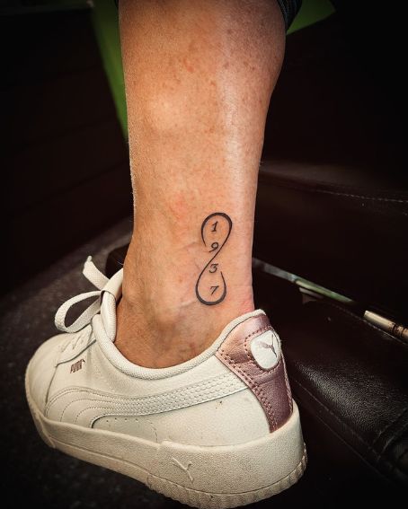 Infinity Tattoo with Year